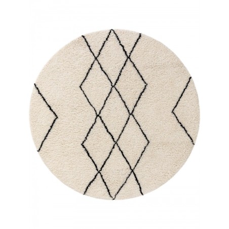 Ümmargune villane vaip Berber Cream Ø 150 ... | FreshDesign.ee