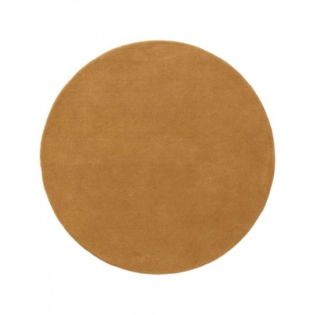 Ümmargune villane vaip Bent Yellow Ø 150 c... | FreshDesign.ee