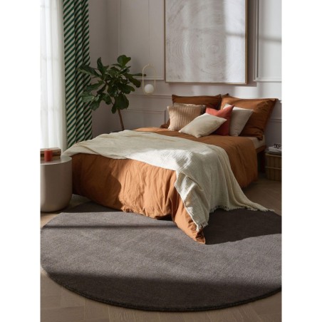 Wool Runner Vera Tumehall Ø 200 cm ümmargune