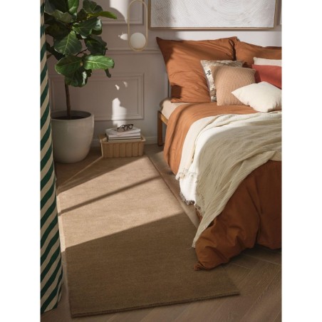 Wool Runner Vera Brown 80x250 cm