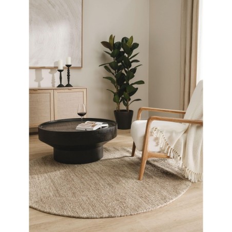 Villane vaip Rocco Taupe Ø 150 cm ümmargune