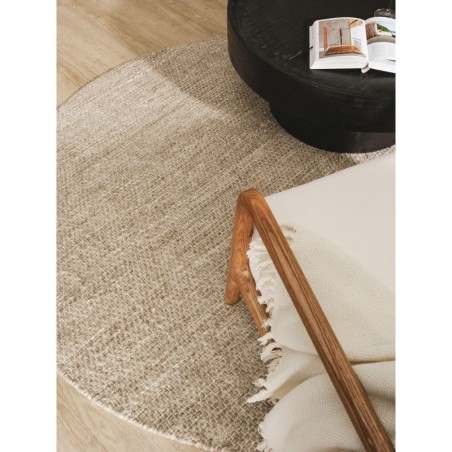 Villane vaip Rocco Taupe Ø 100 cm ümmargune | FreshDesign.ee