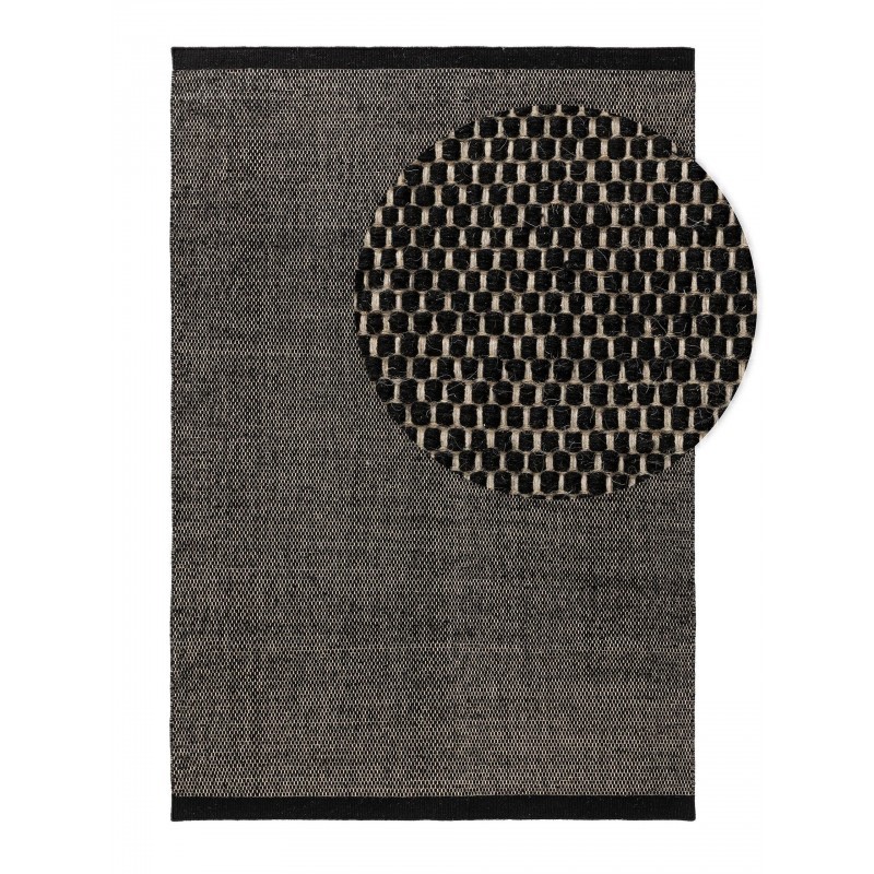 Villane vaip Rocco Must/Valge 70x140 cm | FreshDesign.ee