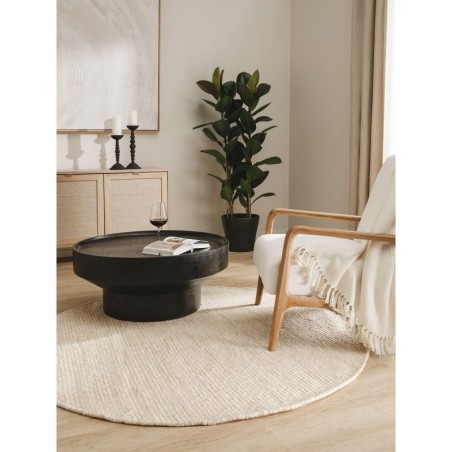 Villane vaip Rocco Cream Ø 150 cm ümmargune