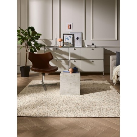 Villane vaip Patch Pruun 200x200 cm