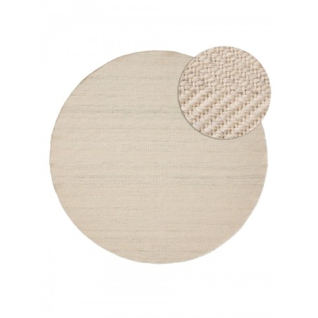 Villane vaip Lars Cream Ø 250 cm ümmargune | FreshDesign.ee