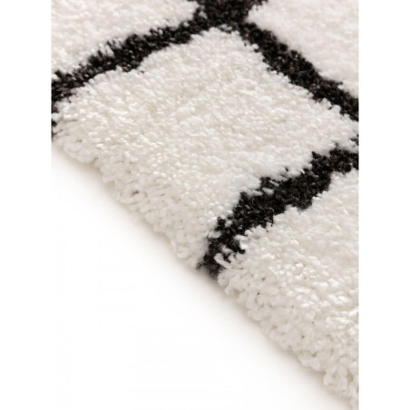 Shaggy vaip Louise Must/Valge 200x290 cm | FreshDesign.ee