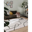 Shaggy vaip Louise Must/Valge 120x170 cm | FreshDesign.ee