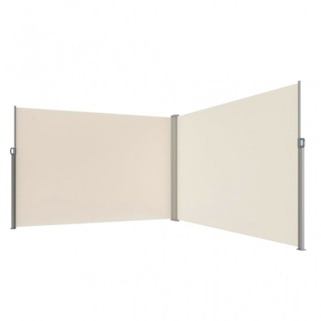 LUARO nurgaterrassi külgmine sissetõmmatav markiis 180 x 620 cm beež