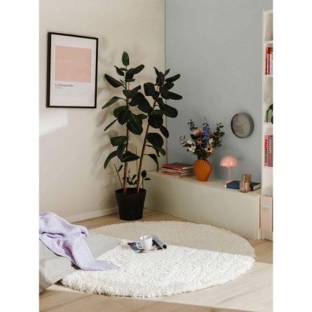 Shaggy vaip Ava Cream Ø 240 cm ümmargune