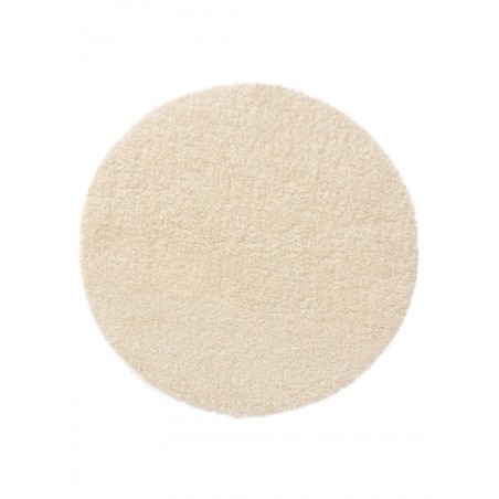Shaggy vaip Ava Cream Ø 120 cm ümmargune | FreshDesign.ee