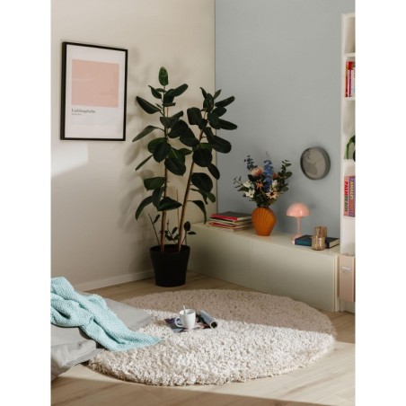 Shaggy vaip Ava Beige Ø 120 cm ümmargune