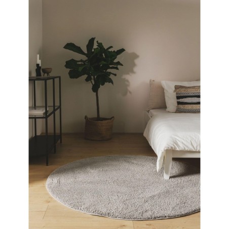 Shaggy Round vaip Soda Grey Ø 120 cm ümmargune