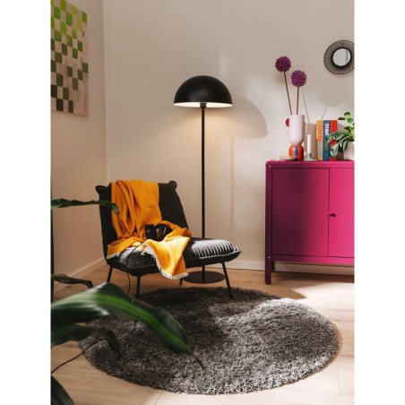 Shaggy Round vaip Ricky Charcoal Ø 80 cm ümmargune