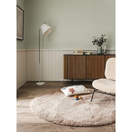 Shaggy Round vaip Cloudy Taupe Ø 200 cm ümmargune