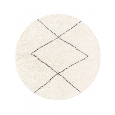 Shaggy Round vaip Benno Cream Ø 120 cm ümmargune | FreshDesign.ee