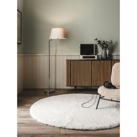 Shaggy Round Rug Cloudy Cream Ø 160 cm ümmargune