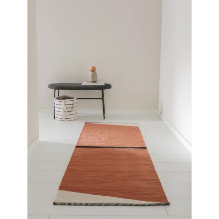 Puuvillane vaip Lenny Terracotta 70x200 cm