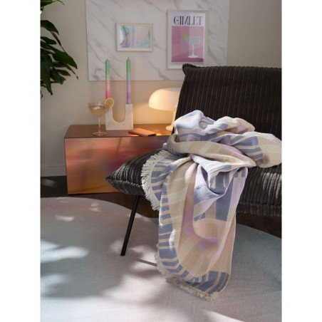 Puuvillane tekk Nico Multicolour/Purple 130x170 cm