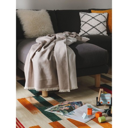 Puuvillane tekk Luca Taupe 130x170 cm