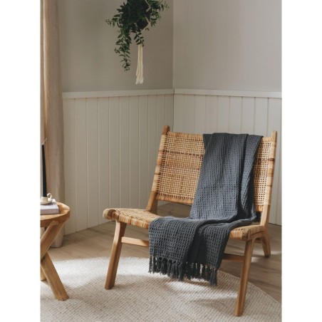 Puuvillane tekk Amalia Dark Grey 125x150 cm