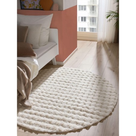 Pestav vaip Ted White Ø 120 cm ümmargune