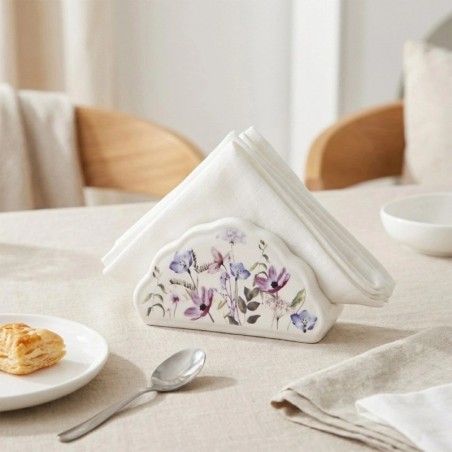 Portselanist salvrätikuhoidja LOUKA lilled 13x4,5x7 cm