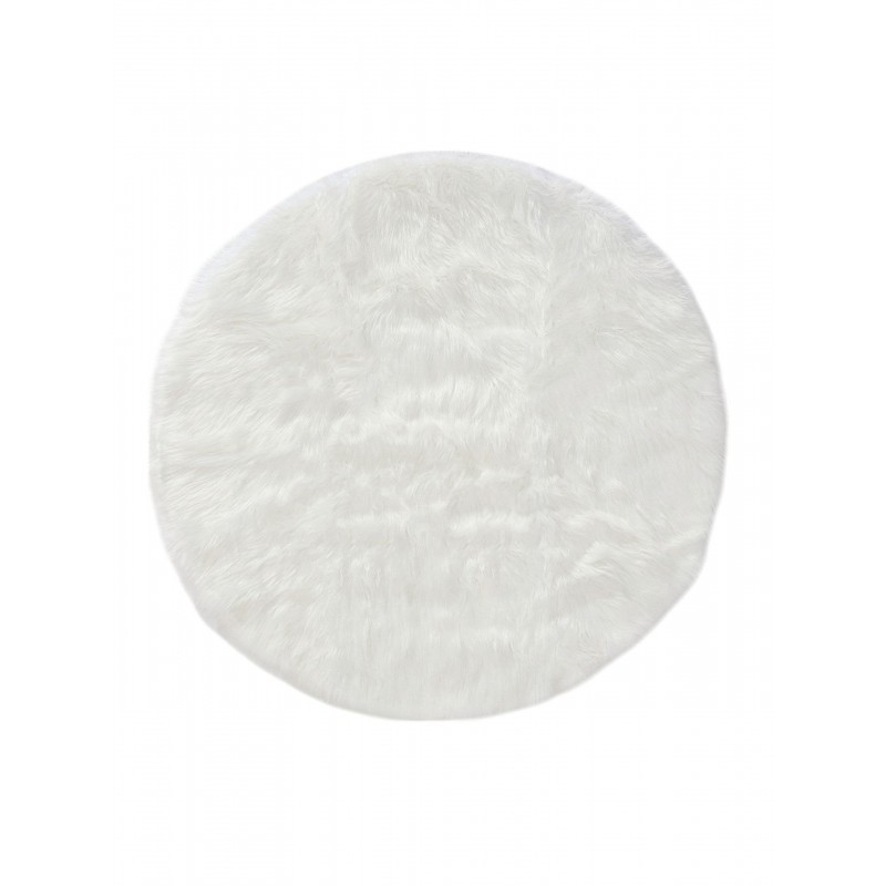 Pestav Shaggy vaip Nanuk White Ø 80 cm ümmargune | FreshDesign.ee