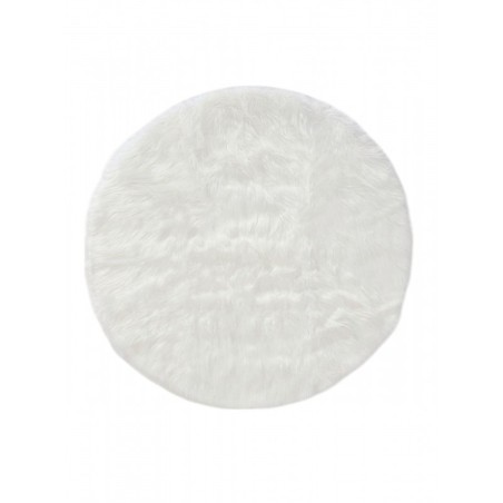 Pestav Shaggy vaip Nanuk White Ø 80 cm ümmargune | FreshDesign.ee