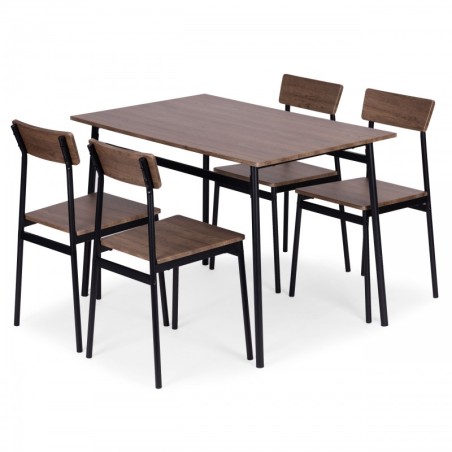 Söögitoa mööbli komplekt Laud + 4 tooli MALMO | FreshDesign.ee