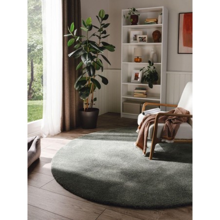 Pestav Shaggy vaip Melvin Green Ø 150 cm ümar