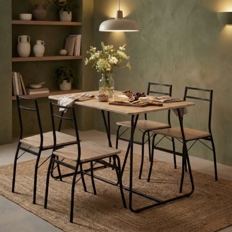 Söögitoa mööbli komplekt Laud + 4 tooli PARIS