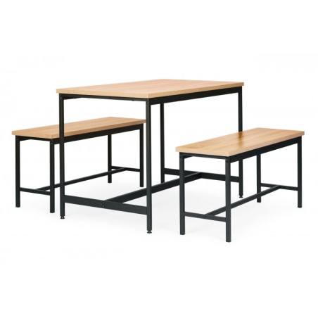 Loft-söögimööbli komplekt – laud ja 2 pink... | FreshDesign.ee