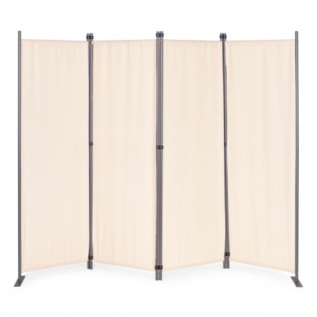 Kokkupandav 4-paneeliline aia- ja ruumijagaja 167x216 cm beež