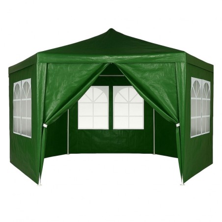 Aia paviljoni telk 2x2x2 m akendega roheline