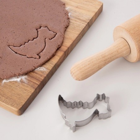 Terasest dinosauruse küpsiselõikur 6,5 cm