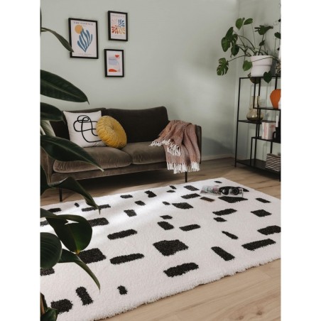 Karjas vaip Louise Must/Valge 160x230 cm