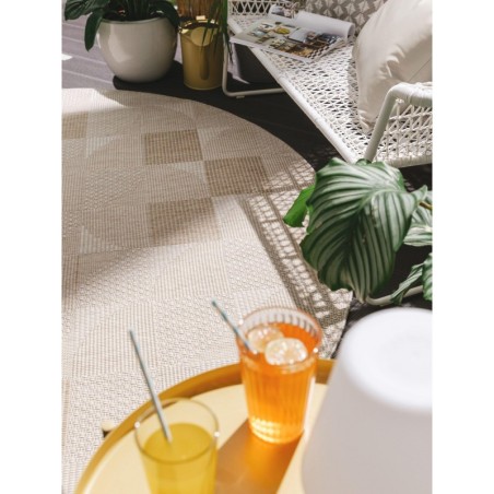 Bronco Cream sise- ja välisvaip Ø 160 cm ümar | FreshDesign.ee