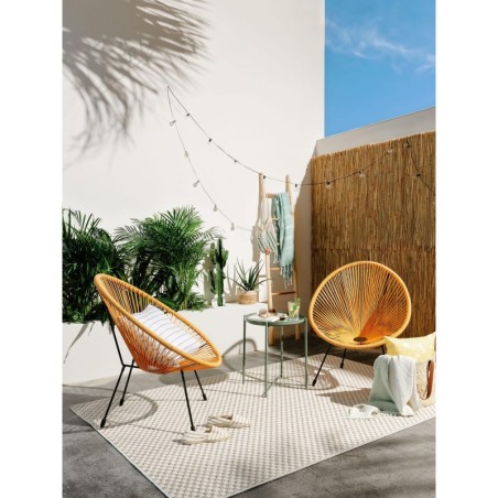 Sise- ja välivaip Taissa kreem/hall 77x150 cm