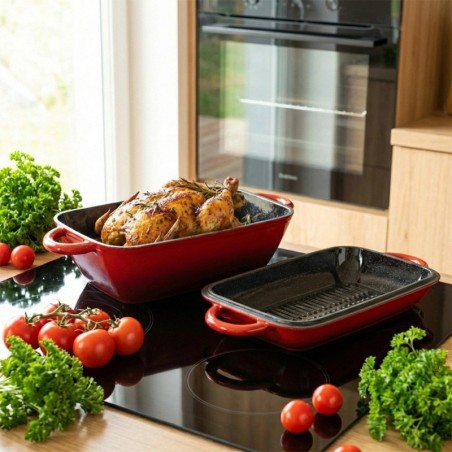 Emailitud malmist kaanega röstimispann 2in1 VALUEMEL 3,5 / 1, 5 liitrit