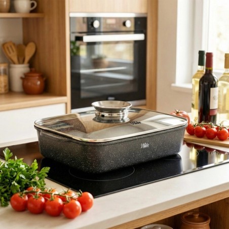 Graniidist kaanega röstimispann GRANITICA 3, 5 liitrit, 35x23x12 cm