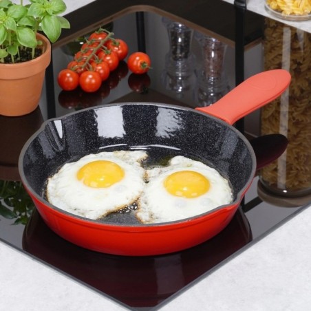 Emailitud malmist praepann CAST ENAMEL silikoonkattega, 25 cm