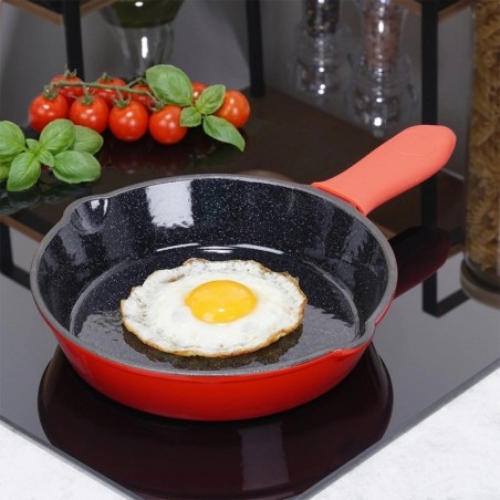 Emailitud malmist praepann CAST ENAMEL silikoonkattega, 20 cm