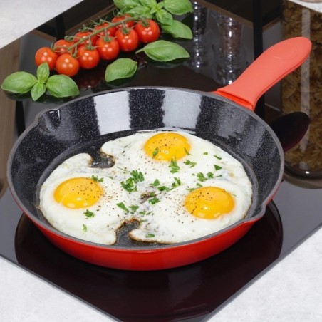 Emailitud malmist praepann CAST ENAMEL silikoonkattega, 30 cm