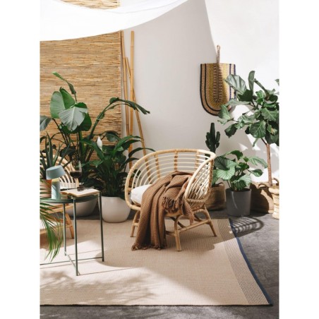 Sise- ja välivaip Fion beež/sinine 200x300 cm