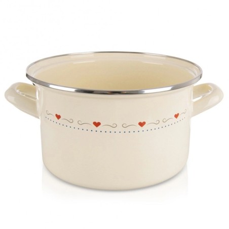 Kreemjas emailpott TONCA 20 cm, 3 liitrit | FreshDesign.ee