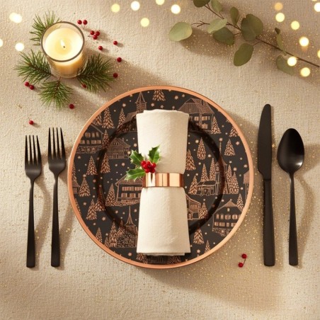 Must vasest alustaldrik, 33 cm