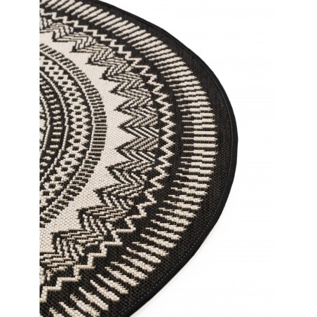 Sise- ja välisvaip Metro must/valge Ø 120 ... | FreshDesign.ee