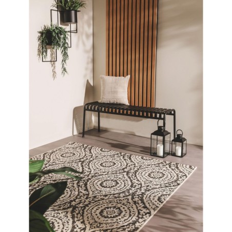 Sise- ja välisvaip Cleo valge/must 300x400 cm