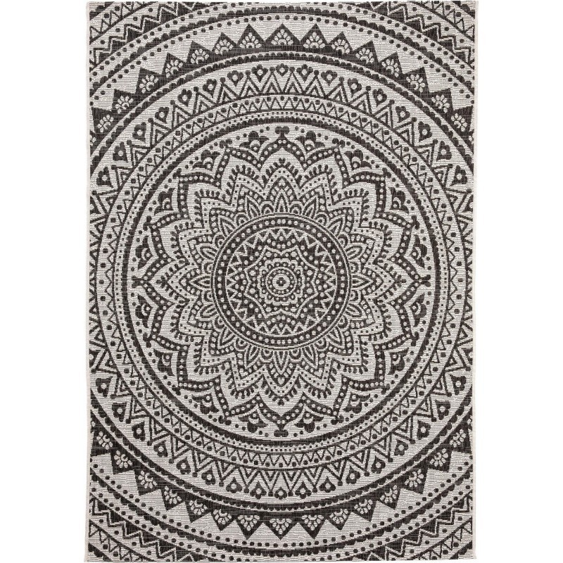 Sise- ja välisvaip Cleo valge/must 300x400 cm | FreshDesign.ee